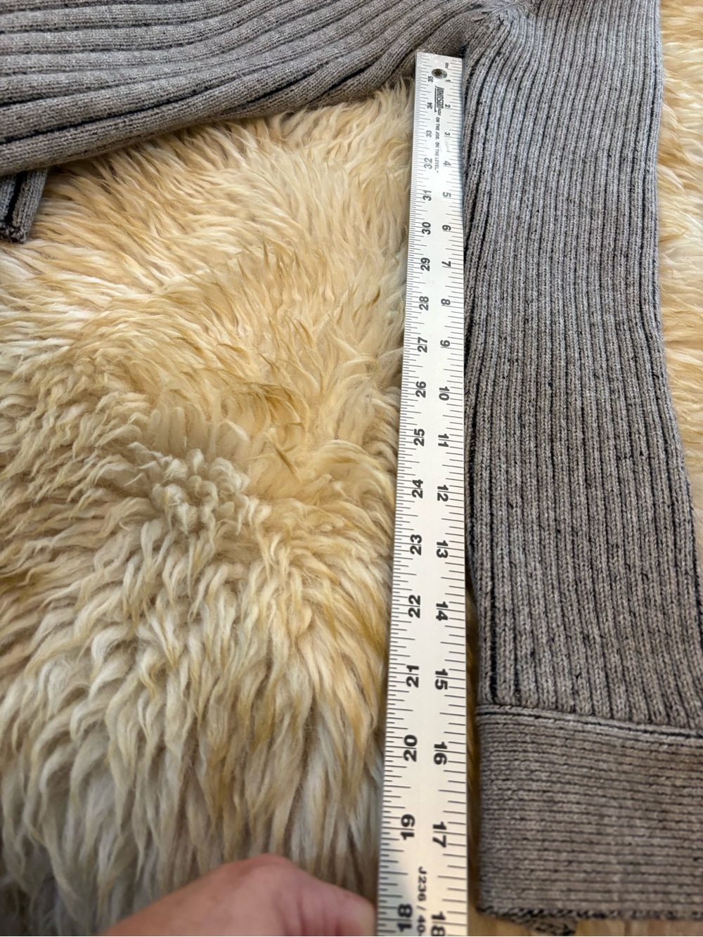 Listicle Gray Ribbed Button-Front Cardigan Jacket - Picture 8 of 8
